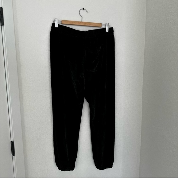 Current/Elliott The Eden Velour Jogger Sweatpants Solid Black Size 1 Small Women - Picture 8 of 12